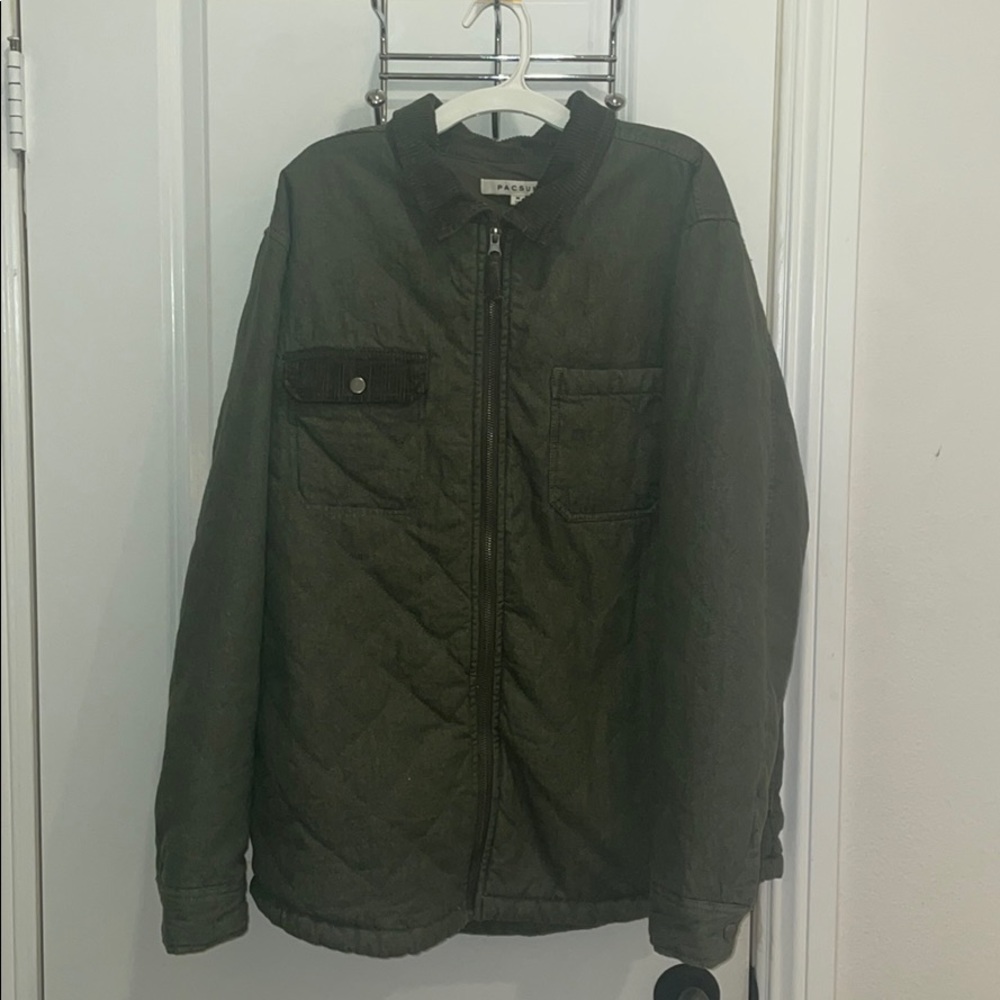 Quilted Pacsun Jacket - Army Green